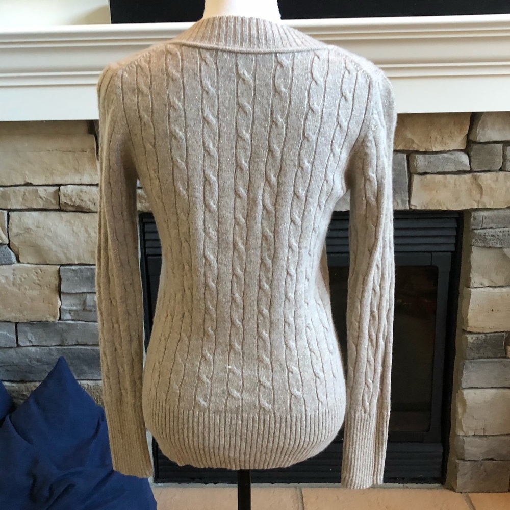 Loft gold beige sweater size medium - Picture 3 of 6